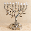 Tree of Life LED Hanukkah Menorah with Remote Control